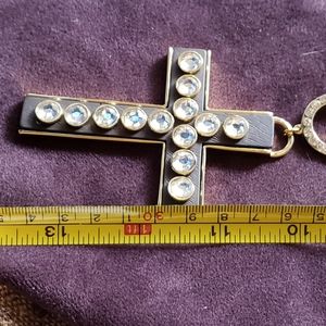 Betsey Johnson Throwback Betsey, Large, Faux  Wood Cross.